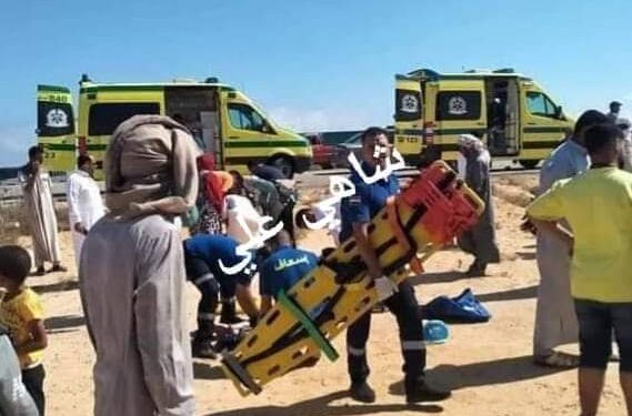 حادث اليم بطريق جبله سنورس الزراعي أسفر عن وفاة سيدة وإصابة 4