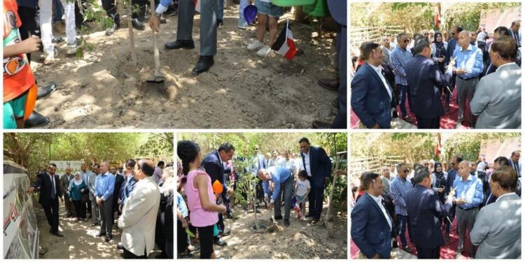 محافظ القاهرة  يقوم بزراعه  اول شجرة  ضمن مبادرة ” القاهرة خضراء صديقة للبيئة “