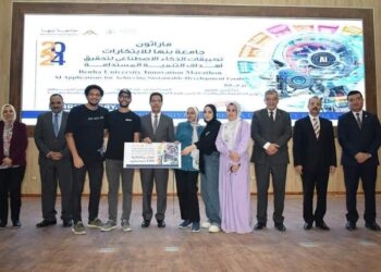 فوز فريقين من كلية الهندسة جامعة المنصورة بالمركزين الاول والثانية في مارثون جامعة بنها للابتكارات