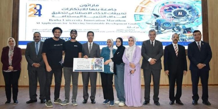 فوز فريقين من كلية الهندسة جامعة المنصورة بالمركزين الاول والثانية في مارثون جامعة بنها للابتكارات