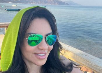 أبرز ظهور للفنانة إيمان ناجي على شاطئ سيناء