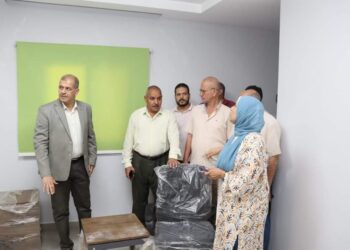 رئيس مياه الفيوم يتفقد مشروع تطوير مركزخدمة العملاء بمركز ابشواي 