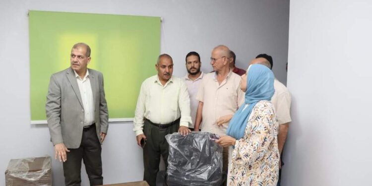 رئيس مياه الفيوم يتفقد مشروع تطوير مركزخدمة العملاء بمركز ابشواي 