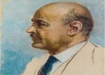 الفنان التشكيلي “أحمد عثمان” والقناع الذهبى لتوت عنخ آمون 