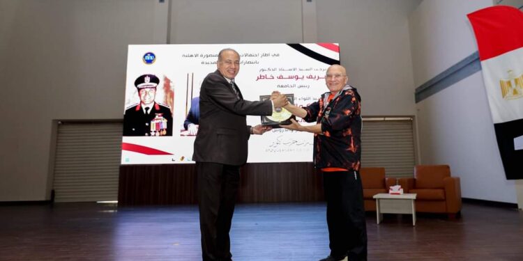 جامعة_المنصورة_الأهلية نحتفل بالذكرى الواحدة والخمسين لانتصارات أكتوبرتحت رعاية دشريف خاطر