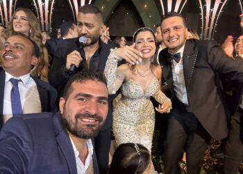 زفاف نجل محمود العدل يتألق بحضور حماقي وتامر حسني