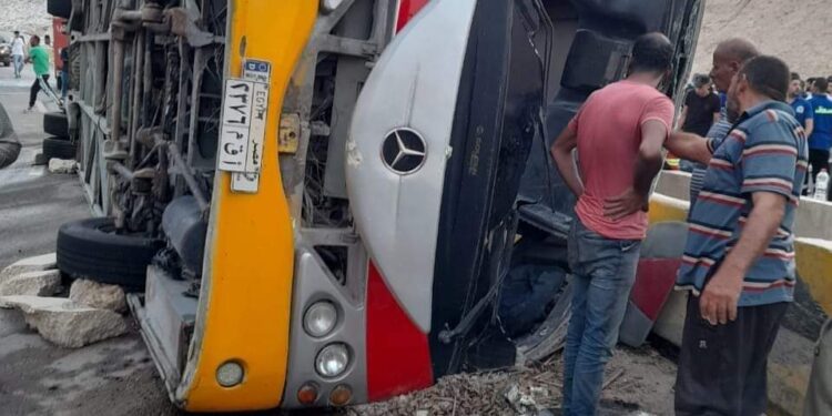 اسماء المتوفين والمصابين فى حادثة طلاب جامعة الجلالة: 20 حالة وفاة و30اصابة 