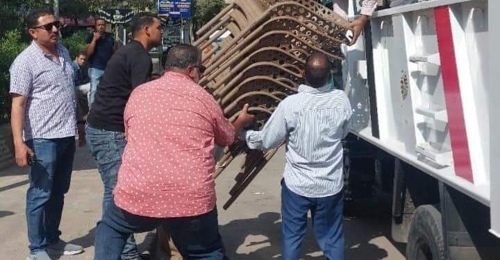 حملة اشغالات في شوارع مدينة كفر الزيات