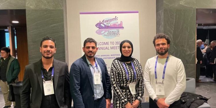 تمثيل مشرف لفريق “سلام لاب” التابع لمركز جامعة المنصورة للحفريات الفقارية