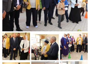 جولة تفقدية لمحافظ القاهرة للقافلة التوعوية الطبية التى نظمها المجلس القومى للطفولة والأمومة بمدرسة تحيا مصر الإعدادية
