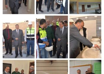 محافظ أسيوط يتفقد مشروع التوسعات بمدرستى الناصرية الإبتدائية والشهيد فاروق جعفر الثانوية بمركز ابنوب 