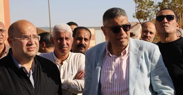 محافظ الجيزة يتفقد التجهيزات النهائية بمشروع اسكان الديسمى المتكامل بالصف قبل تسليمها للمستحقين 