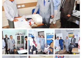 محافظ أسيوط وجولة تفقدية لمركز الصحى الحضرى ووحدة الفيروسات الكبدية 