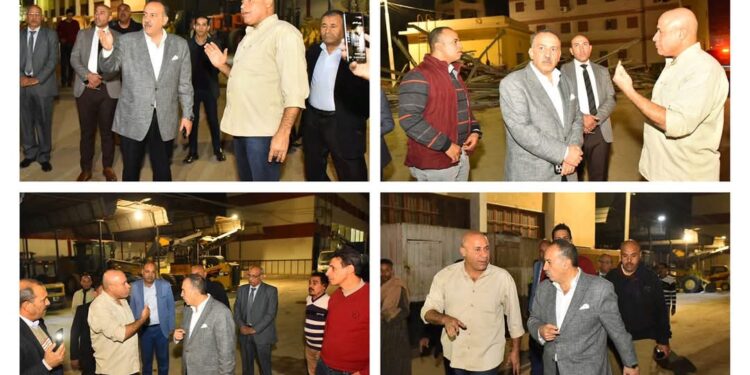 محافظ أسيوط يتفقد الحملة الميكانيكية بالوحدة المحلية لمركز صدفا 