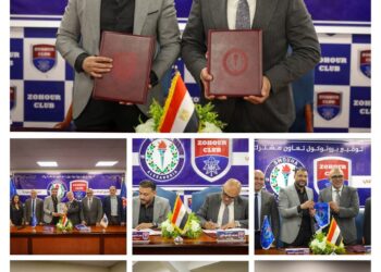 رئيس نادى الزهور يوقع بروتوكول تعاون مع نادى سموحة لخدمة أعضاء الناديين 