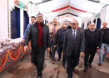 محافظ الجيزة يعاين نسب التنفيذ بأعمال رفع كفاءة ورصف طريق اسكندرية الصحراوي بالمنطقة المقابلة للمتحف المصري الكبير