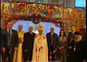 الاتحاد العام للجالية المصرية بفرنسا يشارك في الاحتفال بعيد الميلاد المجيد