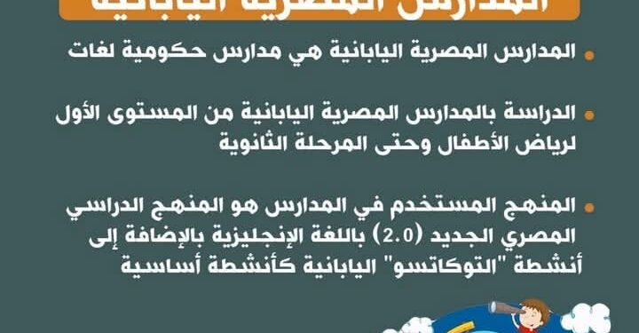 وزارة التربية والتعليم تعلن فتح باب التقديم للمدارس المصرية اليابانية للعام الدراسي 2025/2026