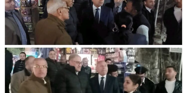 جولة ليلية لمحافظ القاهرة لمتابعة إستمرار تسليم المحلات المخصصة لنقل الباعة الجائلين