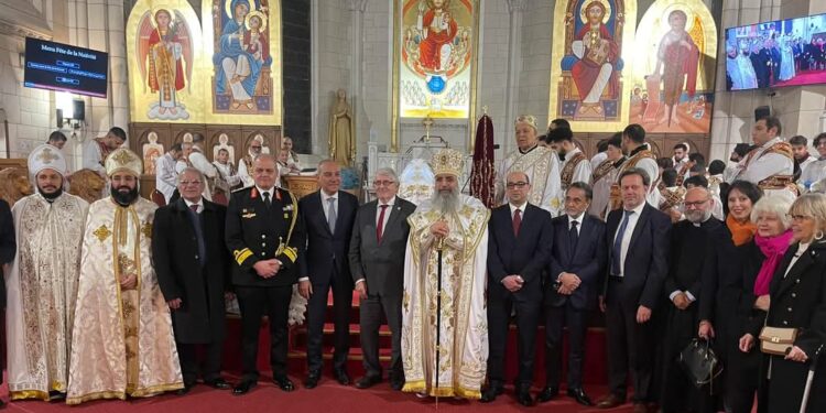 الاتحاد العام للجالية المصرية بفرنسا يشارك في احتفالية عيد الميلاد المجيد