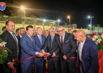 وزير الشباب والرياضة ومحافظ القاهرة ورئيس نادى الزهور يفتتحون 9 ملاعب جديدة متنوعة بالنادى