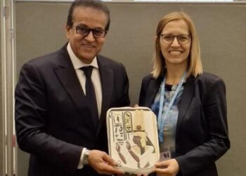 على هامش فعاليات دورة جمعية الصحة العالمية بـ«جنيف»..وزير الصحة يلتقى وزيرة صحة سلوفينيا