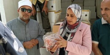 استلام طن لحوم (صك الإطعام) مهداة من وزارة الأوقاف بمحافظة الإسماعيلية 