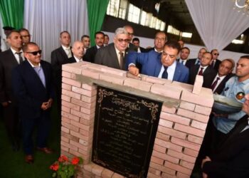 محافظ الدقهلية و رئيس مجلس الدولة يضعان حجر الأساس لمبنى مجلس الدولة 