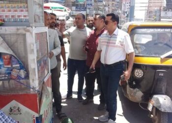 حمله موسعة لرفع الإشغالات والتعديات بالشوارع الرئيسية بمدينة شربين بالدقهلية 