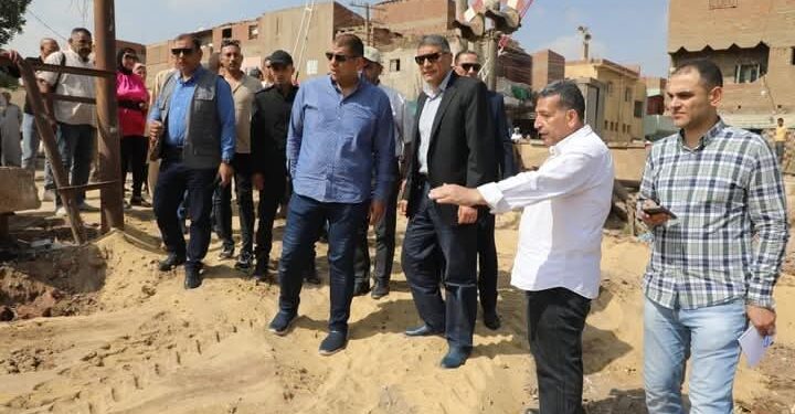 محافظ الجيزة يتفقد الموقف التنفيذي لعدد من المشروعات التنموية والخدمية الجارية بالعياط