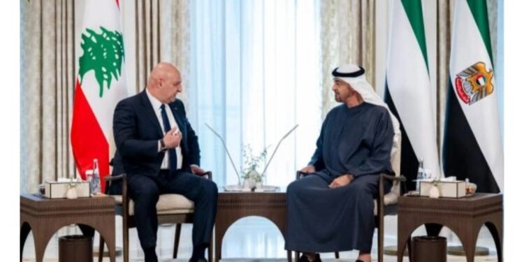 بيان مشترك يعزز العلاقات الأخوية بين الإمارات ولبنان