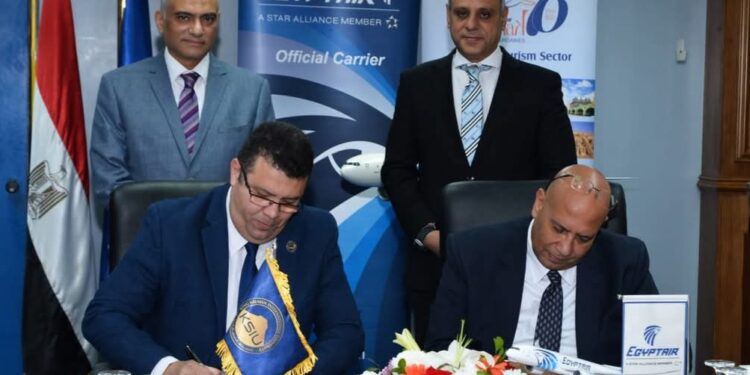 جامعة الملك سلمان الدولية توقع بروتوكول تعاون مع شركة مصر للطيران للخطوط الجوية