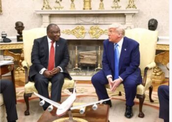 دونالد ترامب يستقبل الرئيس الجنوب بالبيت الأبيض لبحث تعزيز العلاقات بين البلدين 