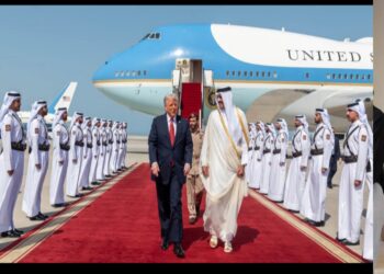 دونالد ترامب يختتم زيارته للدوحه بكلمة للقوات الأمريكية بقاعدة العديد بقطر