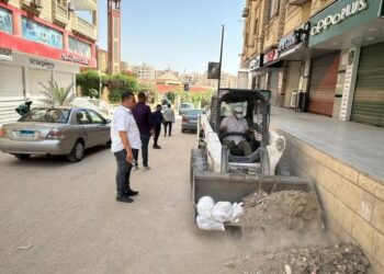 حملات مكبرة للنظافة بعدة مناطق بحدائق الأهرام بالجيزة