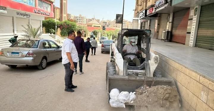 حملات مكبرة للنظافة بعدة مناطق بحدائق الأهرام بالجيزة