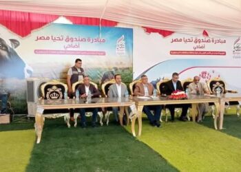 محافظ الجيزة يشهد توزيع ٩ أطنان من لحوم الأضاحي لاسرالعاملين بهيئة النظافة 