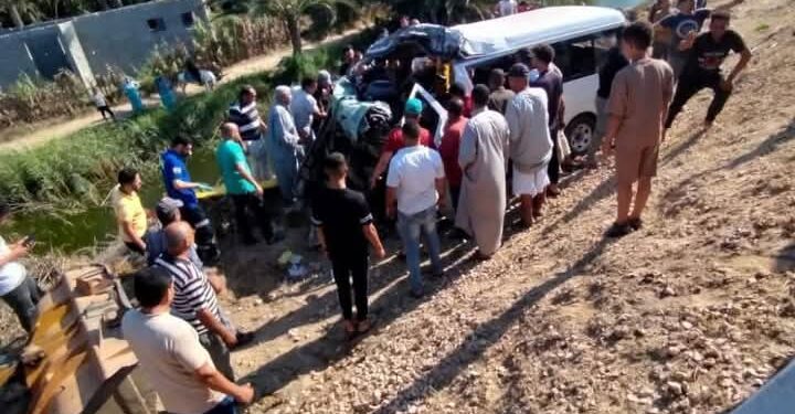 مأساه جديده و حـ ـادث مـ ـروع على الطريق الدولي الساحلي بكفر الشيخ وسط إصابات وحلات وفاه