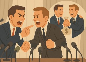 أعداء أمام الكاميرا‎… ‎شركاء خلف الستار