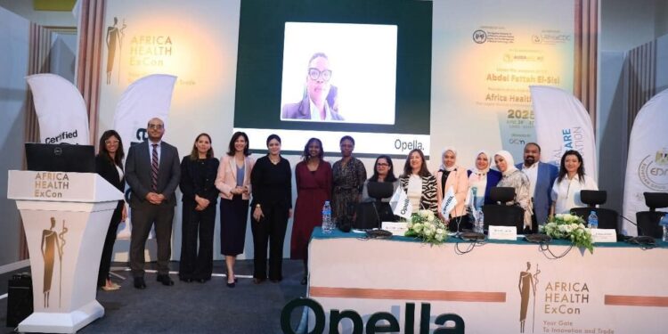 خلال مشاركتها في النسخة الرابعة من مؤتمر الطب الأفريقي Africa Health ExCon
