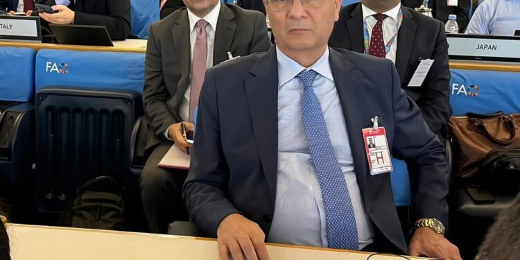 وزير الزراعة يشارك في الدورة الـ44 لمؤتمر الفاو بروما