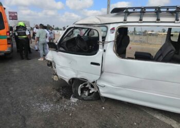 حالة  وفاة واحده إلى جانب 11 مصابً في انقلاب ميكروباص على طريق جمصه 