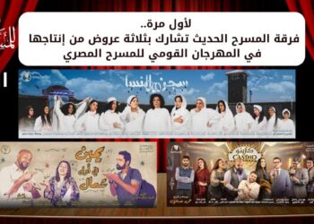 لأول مرة.. فرقة المسرح الحديث تشارك بثلاثة عروض من إنتاجها بالمهرجان القومي للمسرح المصري