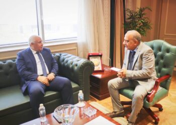 بحث سبل دعم وتعزيز الشبكة الكهربائية بين وزير الكهرباء والطاقة ومحافظ الوادى الجديد