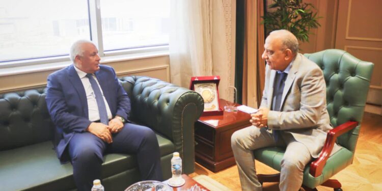 بحث سبل دعم وتعزيز الشبكة الكهربائية بين وزير الكهرباء والطاقة ومحافظ الوادى الجديد