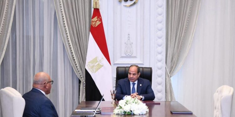 الرئيس السيسى يجتمع مع رئيس الهيئة العربية للتصنيع