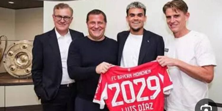 بايرن ميونيخ يعلن ضم لويس دياز من فريق ليفربول