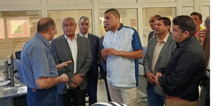 خالد الدستاوي وحسن البيلي في زياره ميدانيةلمتابعة معدلات الآداء بمشروع جيكا