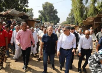 محافظ الجيزة يتفقد محطة قطار نكلا ويوجه بحلول عاجلة لتوفير حرم آمن لعبور المواطنين السكة الحديد  