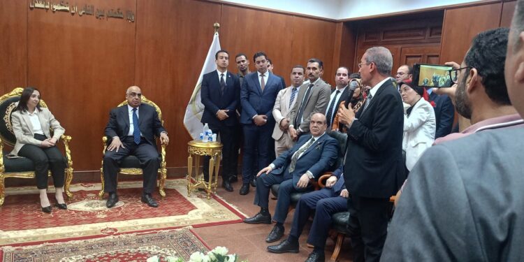 وزير العدل في زياره لمقار المحاكم بالبحيره وافتتاح محكمه الاسره بكفر الدوار  